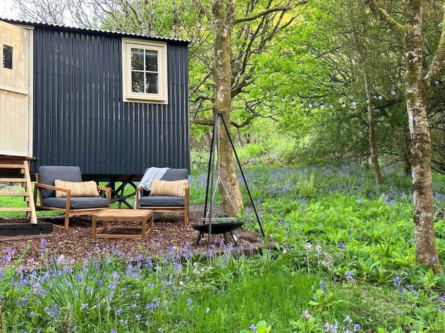 Cornwall Woodland Shepherd'S Hut - Dennis Hut Бодмин Экстерьер фото